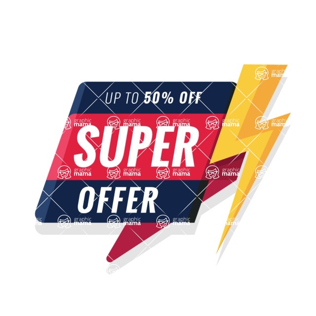 Sale Banner Templates Collection - Flash Sale Badge Vector